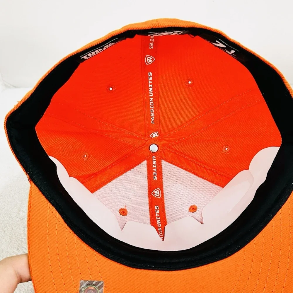 Clemson Tigers Top of the World Wool Fitted Hat Cap 7 1/8 Orange NCAA College